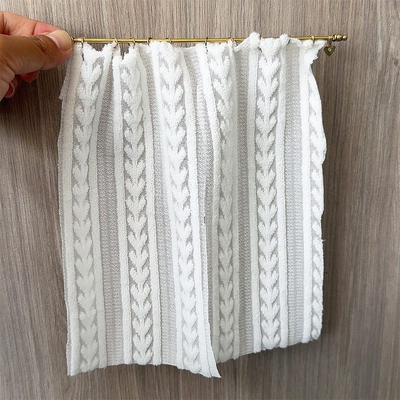 Handmade 1:12 Dollhouse Golden Curtain Pole