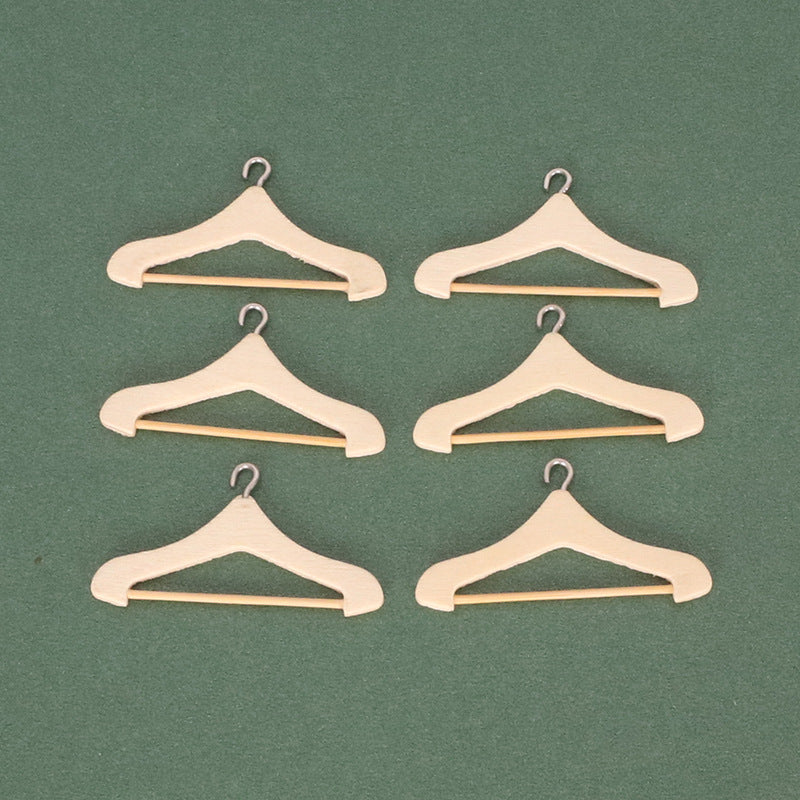 Dollhouse Miniature Wooden Hanger Pocket Furniture Model Life Scene Accessories
