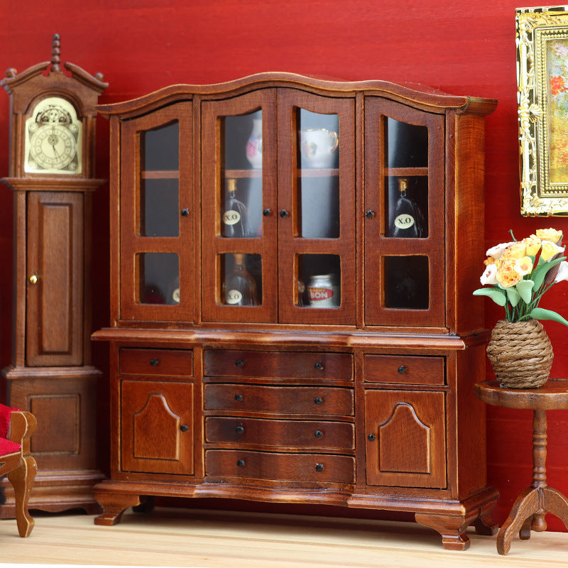 1:12 Dollhouse Dollhouse Miniature Furniture Ornaments Wooden Cabinet