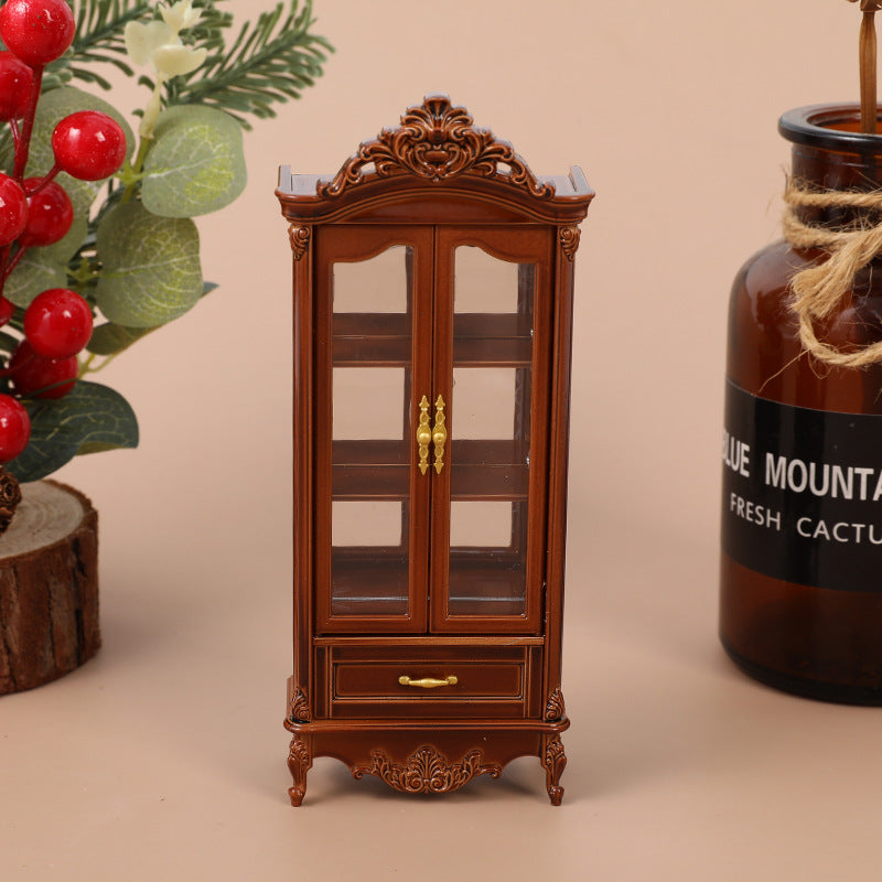 Dollhouse Vintage Luxury Wine Cabinet - Elegant Living Room Furniture