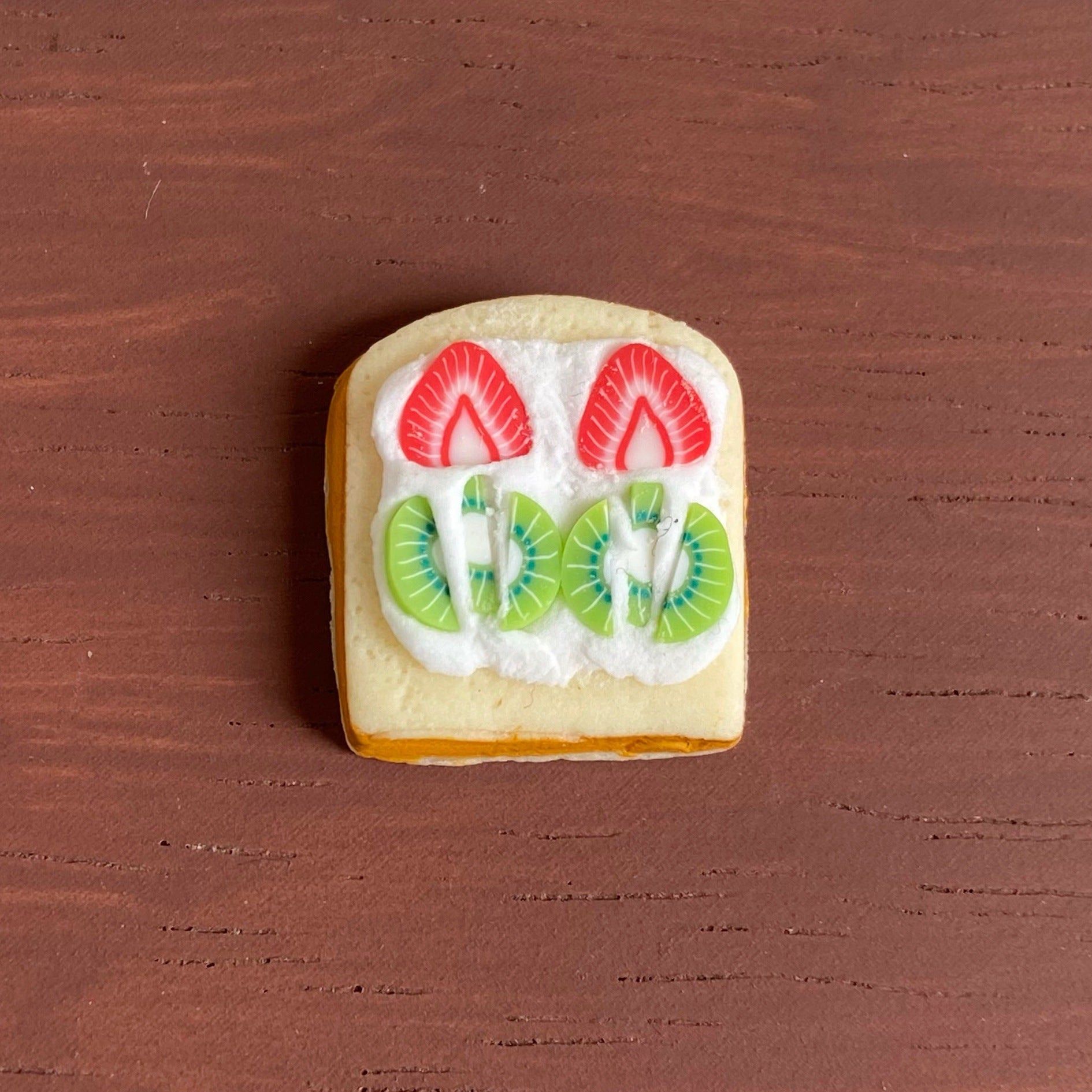 Cute Miniature Artificial Flower Ice Cream Toast Miniature Food