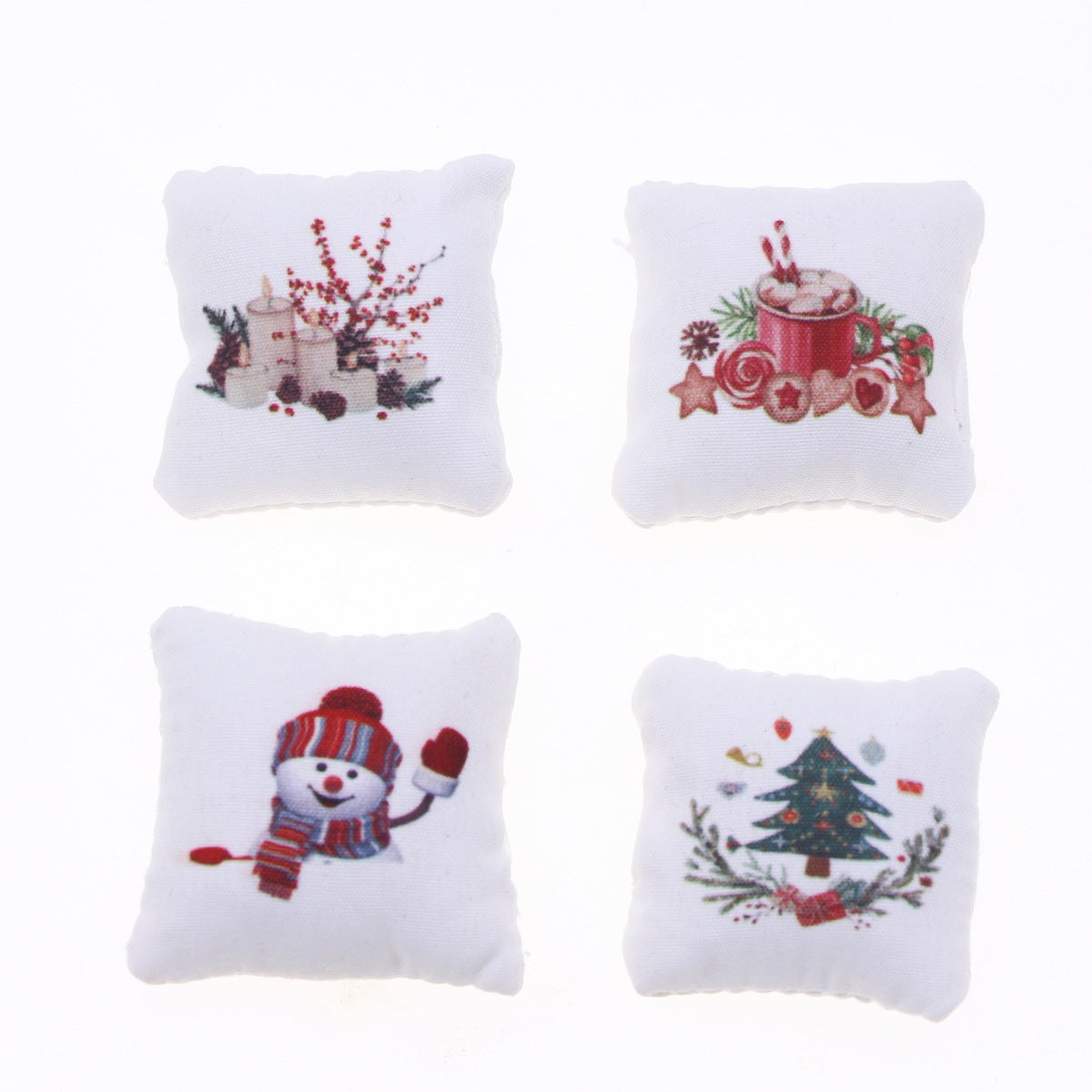 Handmade Dollhouse Christmas Pillow