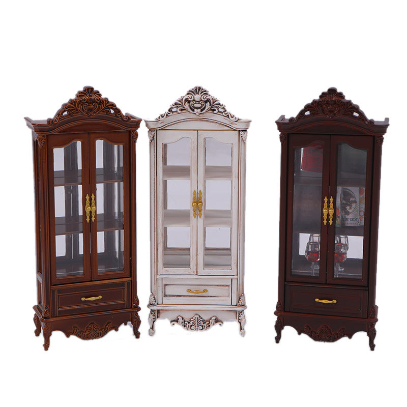 Dollhouse Vintage Luxury Wine Cabinet - Elegant Living Room Furniture