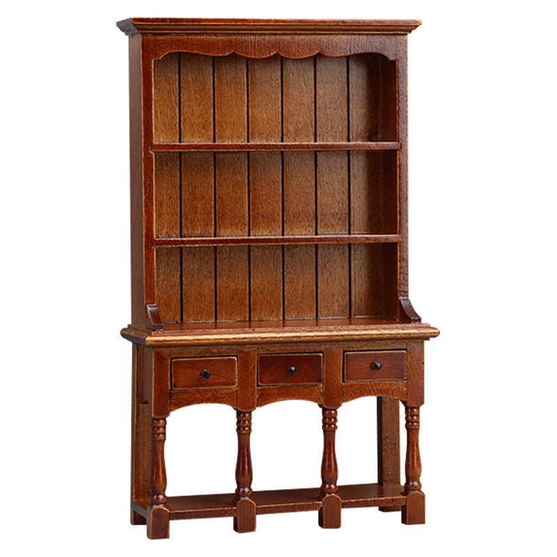 1:12 Dollhouse Mini Furniture Model DIY Vertical Bookshelf Cabinet Storage Rack Organizer