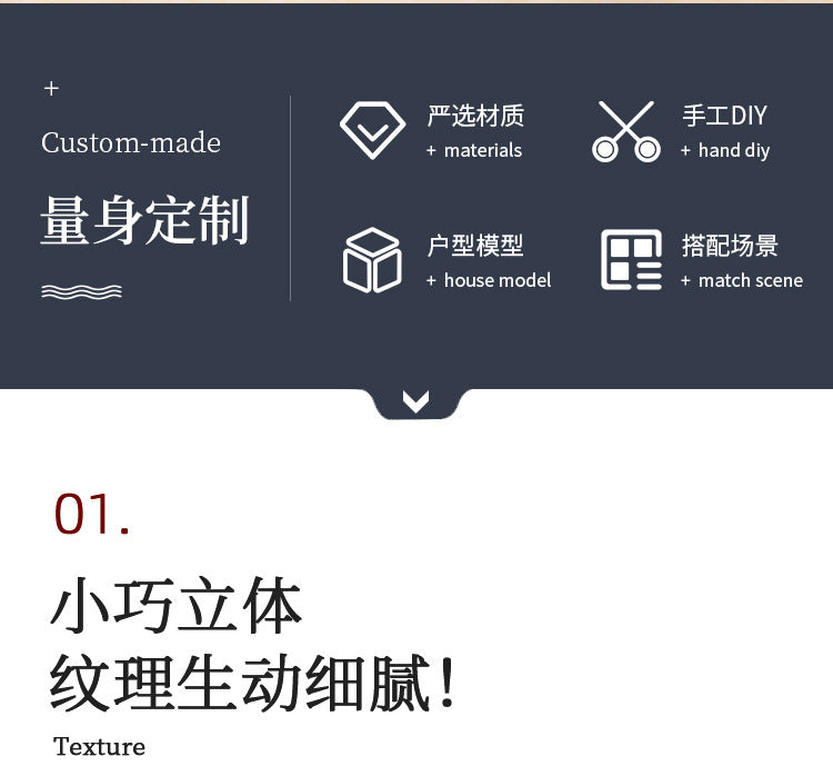 1:12 Dollhouse Mini Furniture Bedroom Micro Scene Wooden Classical European Single Bed