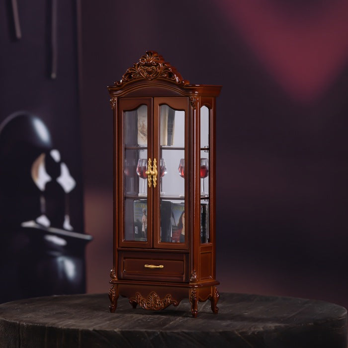 Dollhouse Vintage Luxury Wine Cabinet - Elegant Living Room Furniture