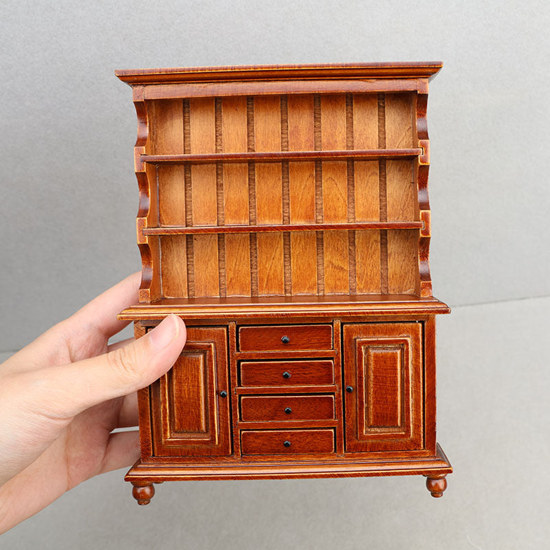1:12 Dollhouse Furniture Wooden  Storage Cabinet