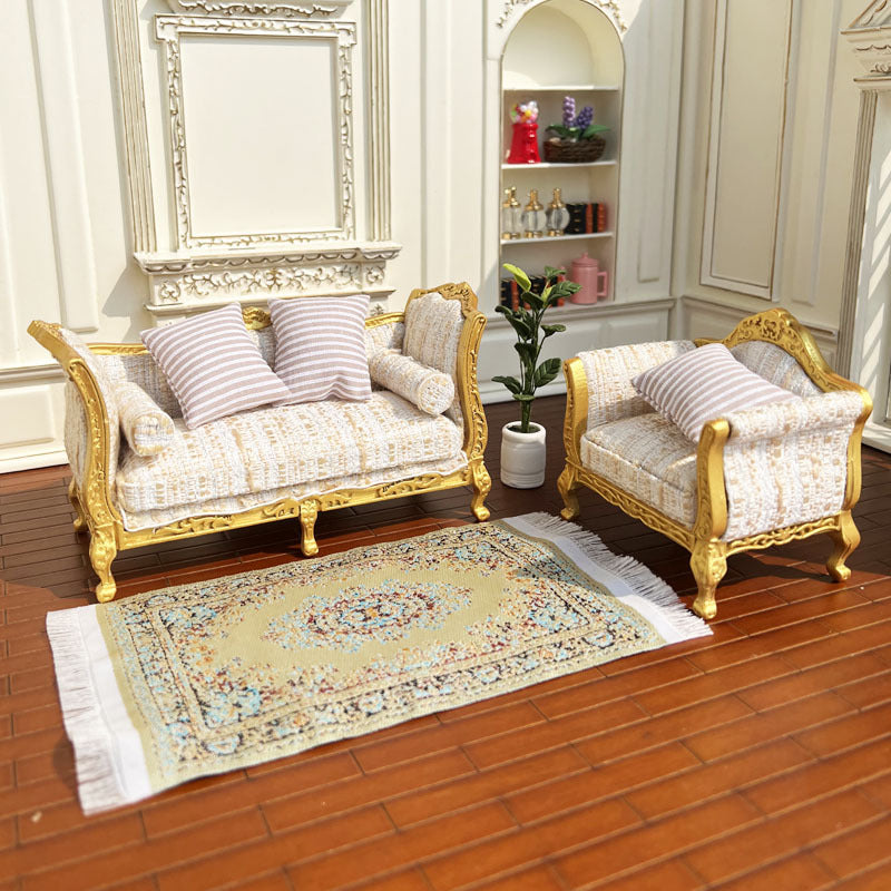 1:12 Dollhouse Living Room  Fabric Couch Sofa