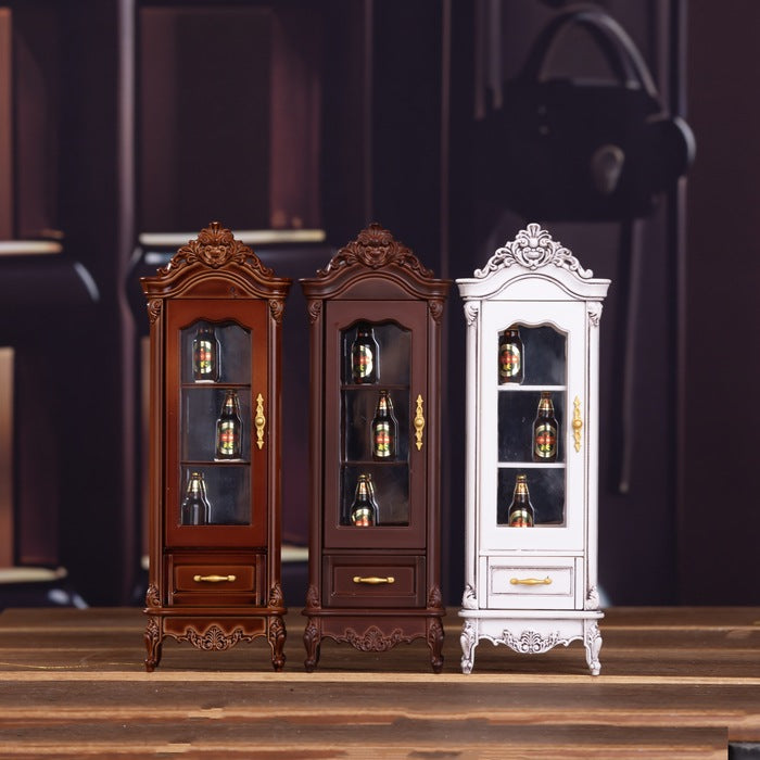 Dollhouse Vintage Luxury Wine Cabinet - Elegant Living Room Furniture