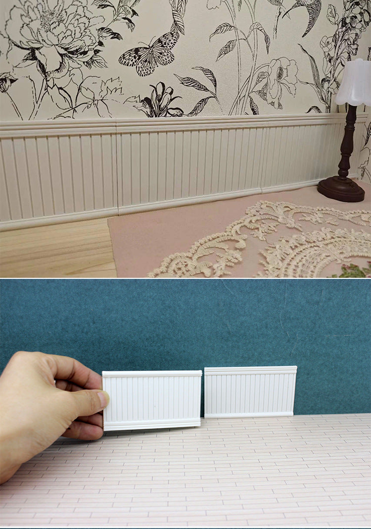 112Dollhouse Accessories Mini Living Room Bedroom 3D Wall Panels