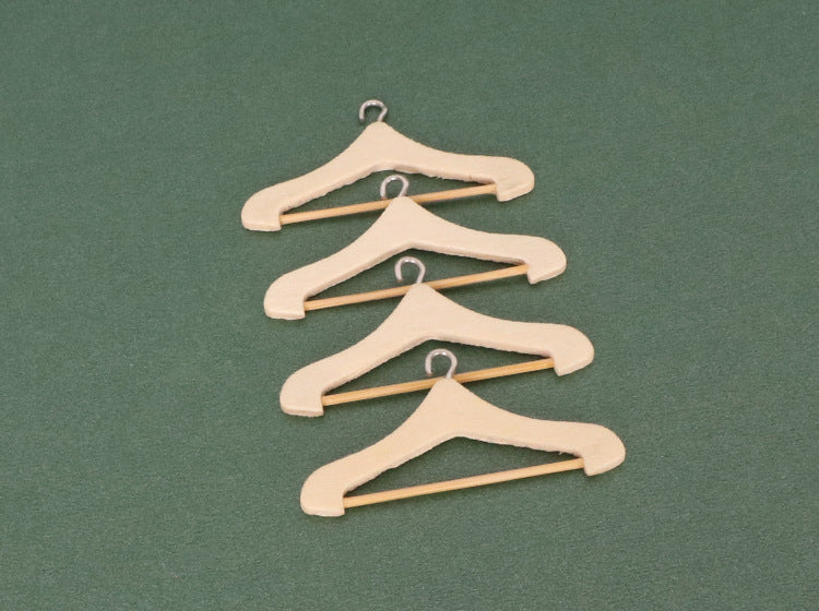 Dollhouse Miniature Wooden Hanger Pocket Furniture Model Life Scene Accessories