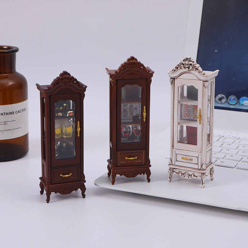 Dollhouse Vintage Luxury Wine Cabinet - Elegant Living Room Furniture