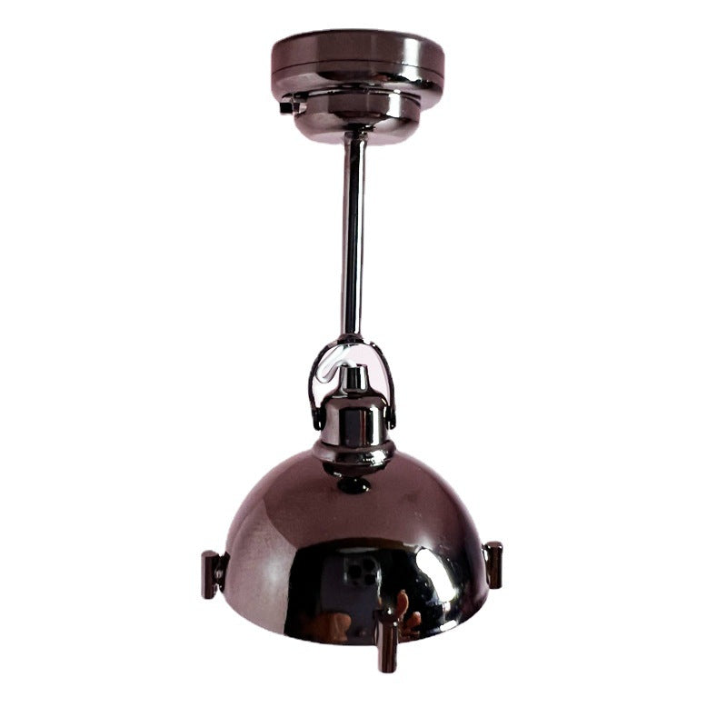 1:12 Dollhouse Miniature Model LED Black Chandelier Ceiling Light Rotatable