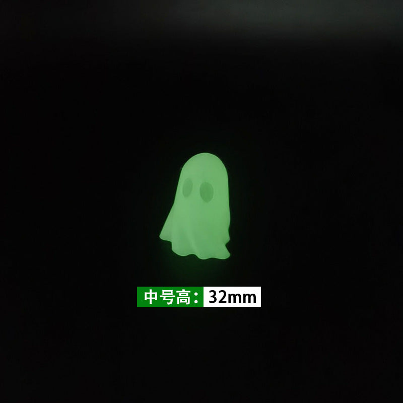 112 Dollhouse Halloween Scene Nightlight Ghost Ornament