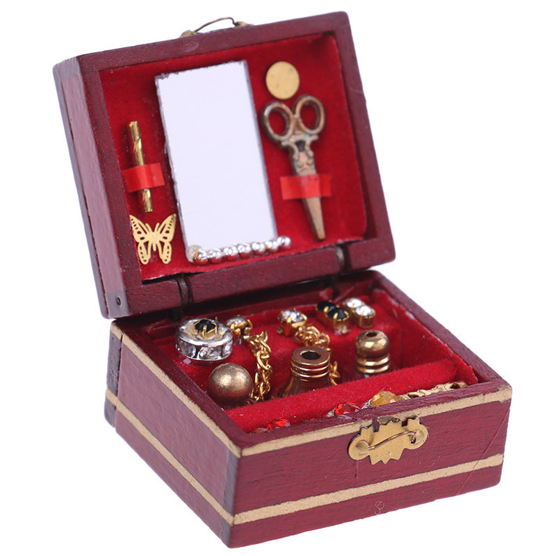 1:12 Dollhouse Graduation Design Vintage Jewelry Box Makeup Box