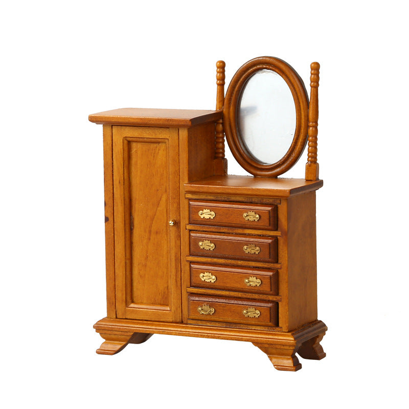 1:12 Dollhouse Mini Furniture Bedroom Furniture Chest of Drawers Vintage Dressing Table Wholesale