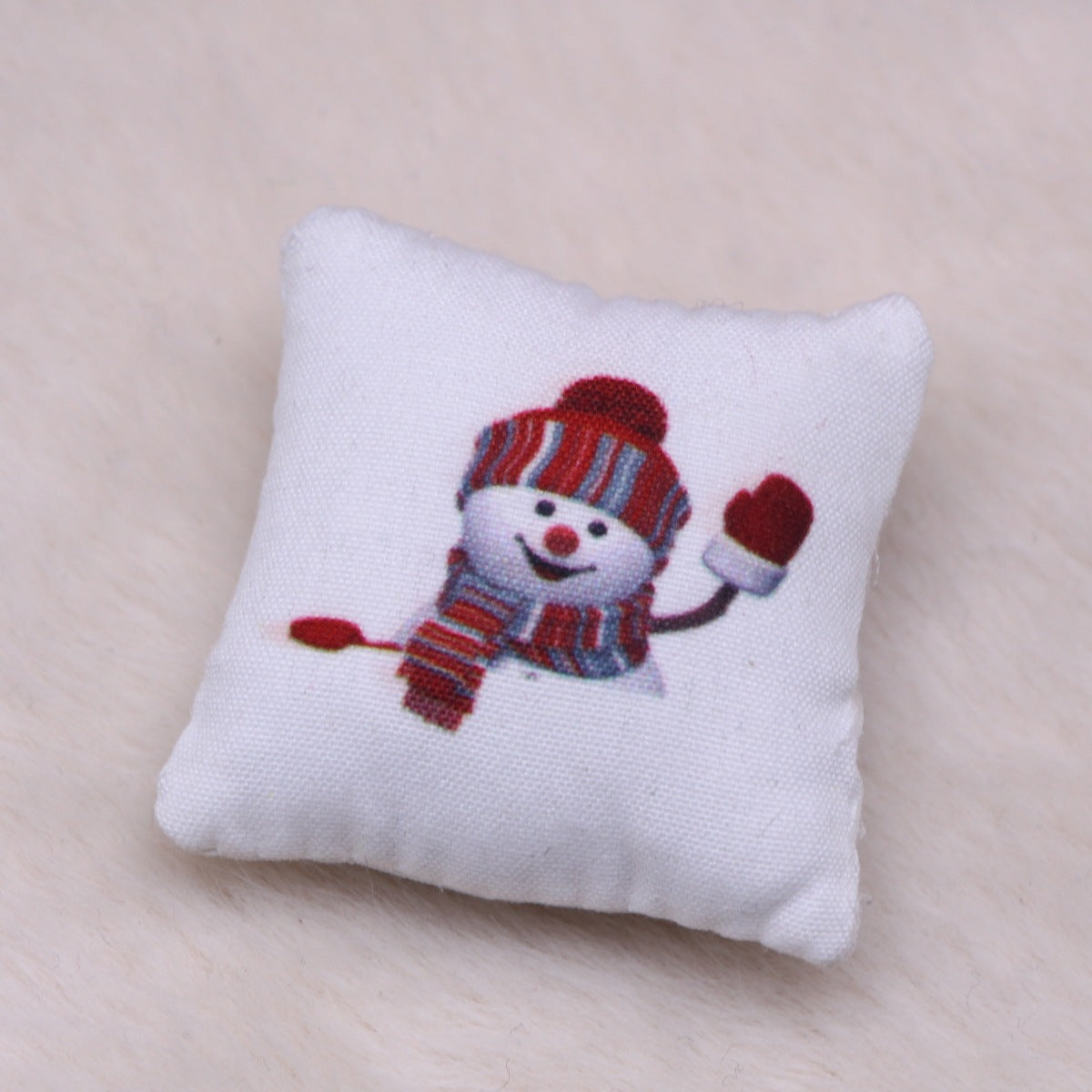 Handmade Dollhouse Christmas Pillow