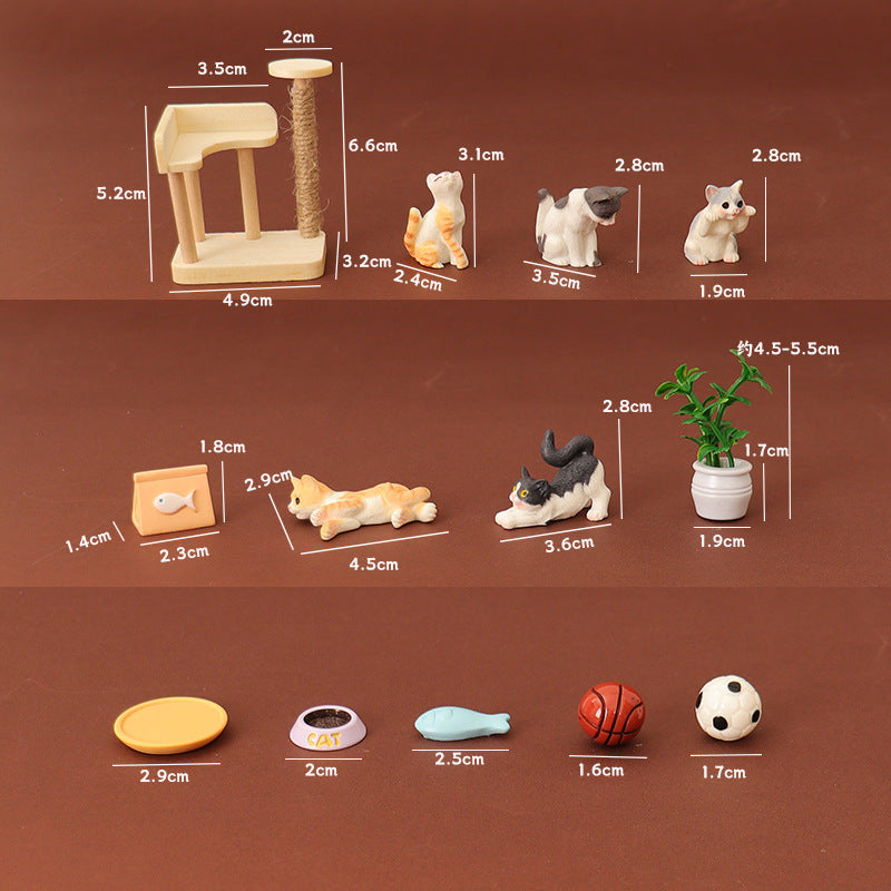 Dollhouse Cat Scratch Board Furniture Accessory