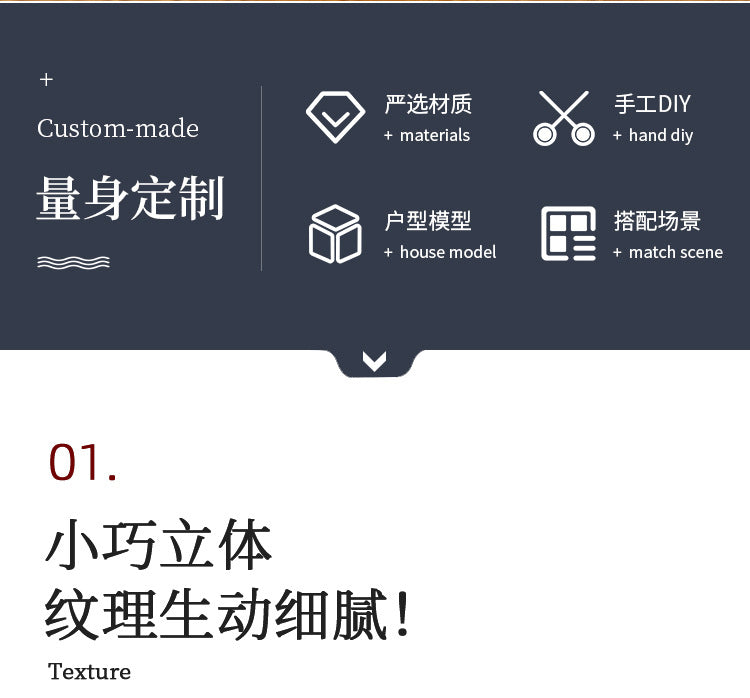 DIY Dollhouse Miniature Full-Length Dressing Mirror European Style Bedroom with Storage Cabinet Floor-standing Dressing Mirror Model Accessories