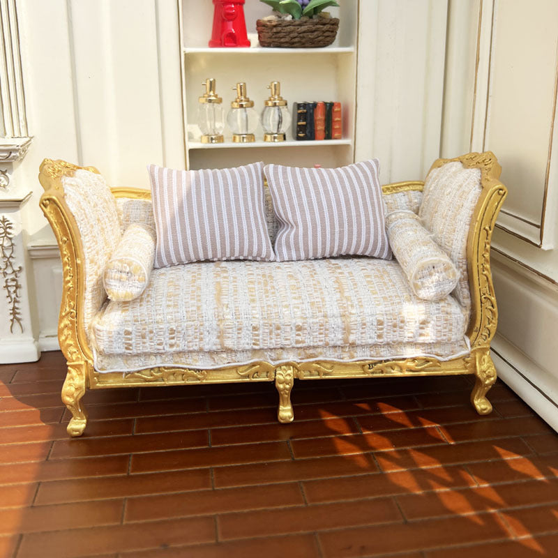 1:12 Dollhouse Living Room  Fabric Couch Sofa