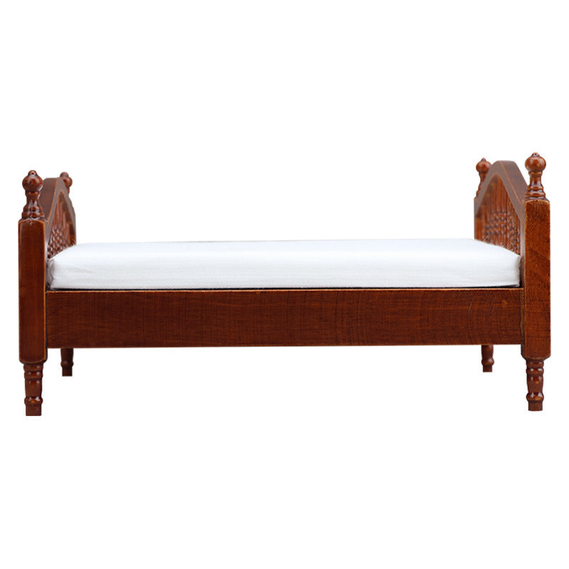1:12 Dollhouse Miniature  Wooden Bed