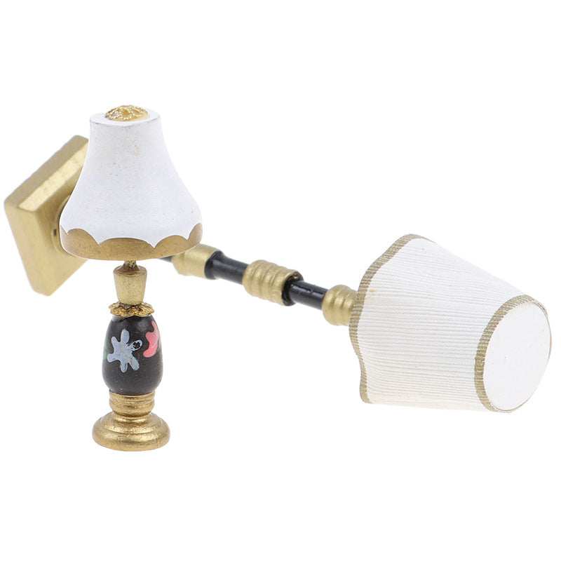 DIY 1:12 Dollhouse Miniature Model Mini Scene Props Resin Floor Lamp Table Lamp Non-Lighting