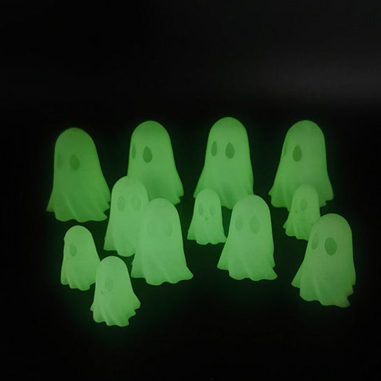 112 Dollhouse Halloween Scene Nightlight Ghost Ornament