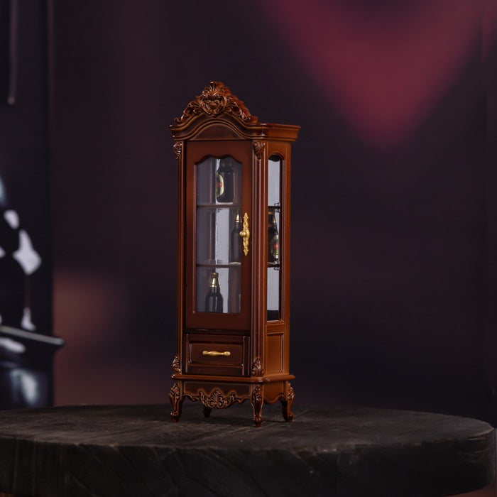 Dollhouse Vintage Luxury Wine Cabinet - Elegant Living Room Furniture