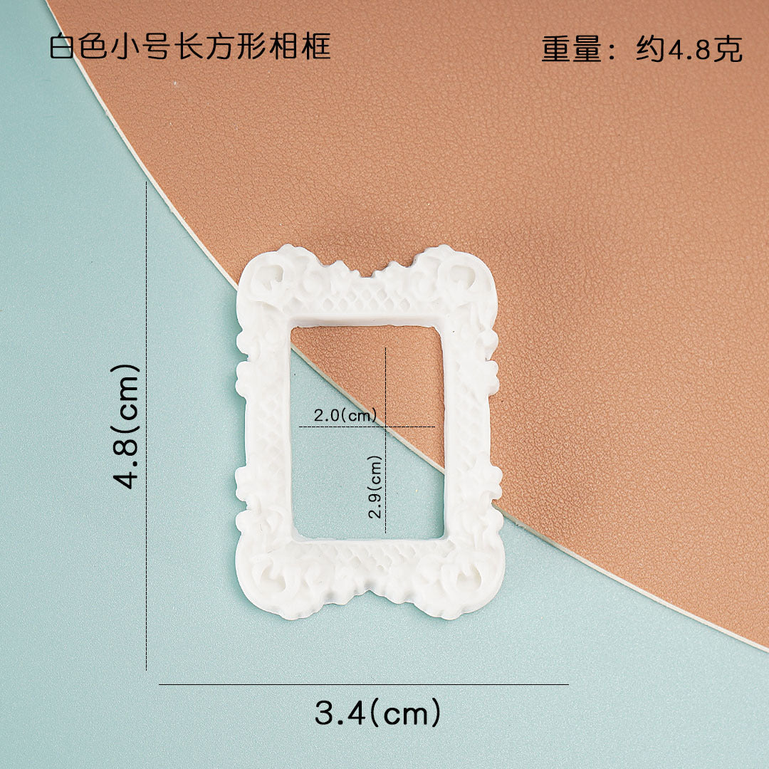 Mini Dollhouse Resin Frame Dollhouse Miniatures Home Decor Craft Accessory