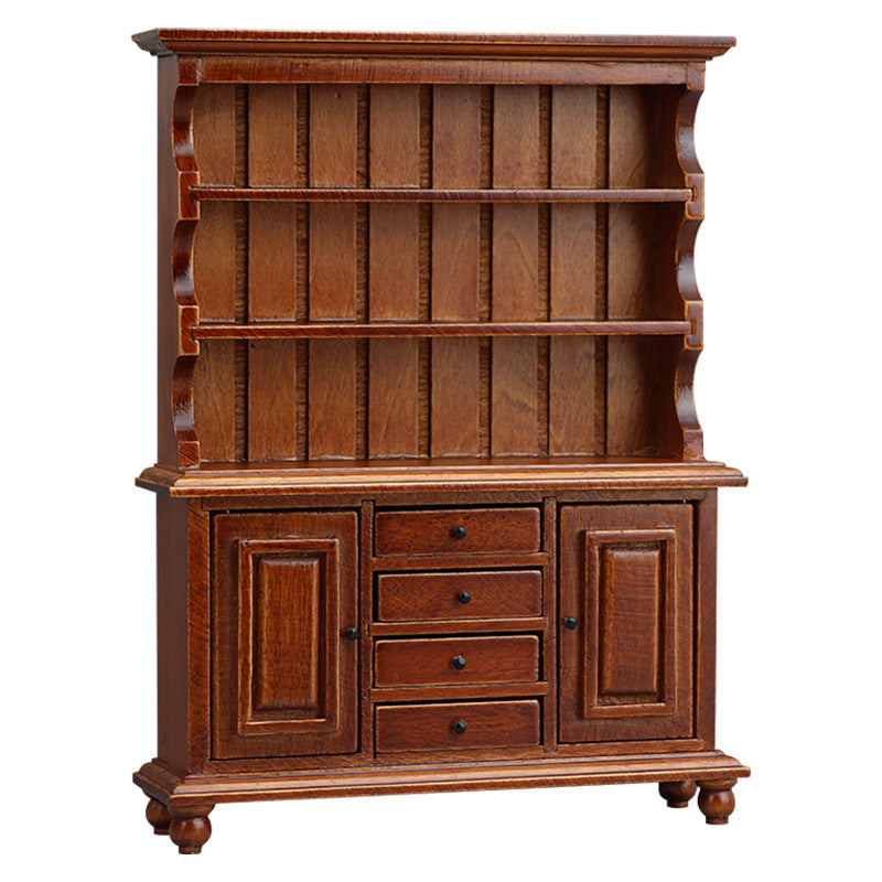 1:12 Dollhouse Furniture Wooden  Storage Cabinet