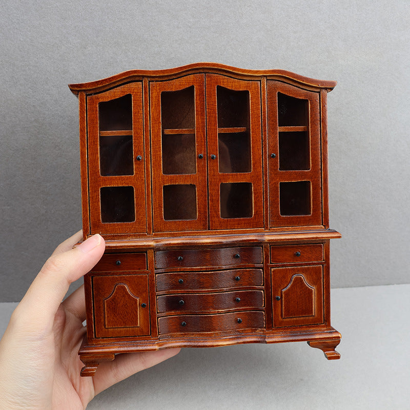 1:12 Dollhouse Dollhouse Miniature Furniture Ornaments Wooden Cabinet