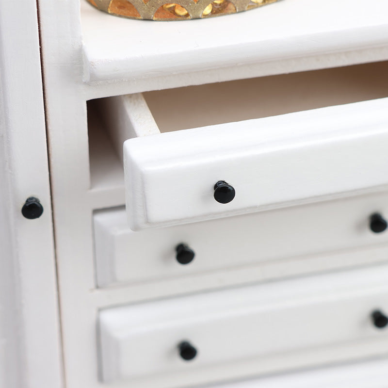 1:12 Dollhouse wooden  Decoration European Style Storage Dressing Cabinet