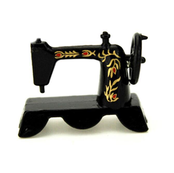 112 Dollhouse Miniature Vintage Metal Sewing Machine