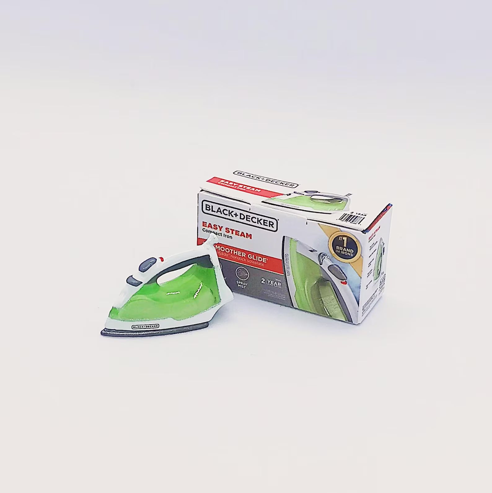 1/12 1/6 Dollhouse Miniature Replica Black and Decker Easy Steam Compact Iron