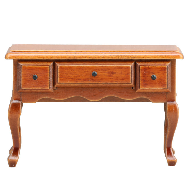 1:12 Dollhouse Miniature Wooden Chestnut Table