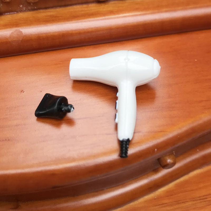 1:12 Dollhouse Accessories Dressing Tools 5-Piece Set Hair Dryer Comb