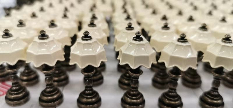 1:12 Dollhouse Miniature Model Scene OB11 Props Metal Tiffany Table Lamp Bedside Lamp