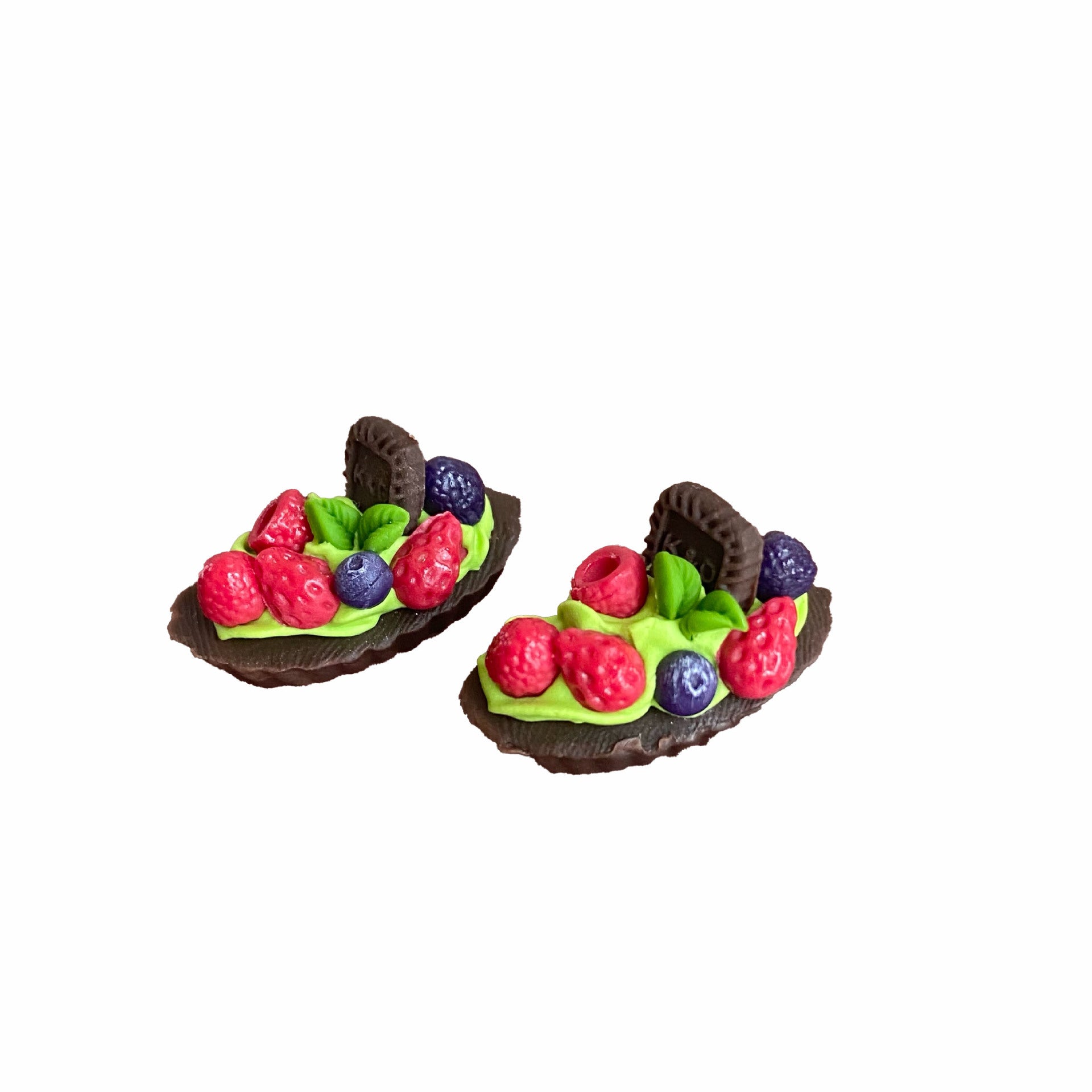 Miniature Simulation Food Toys Chocolate Fruit Cookies Boat Dollhouse Decoration Accessories