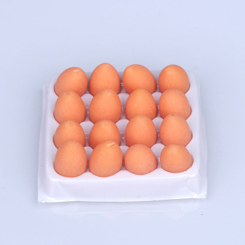 Dollhouse Miniature Food Play Miniature Simulation Eggs Duck Eggs Supermarket Handmade Model Photo Props