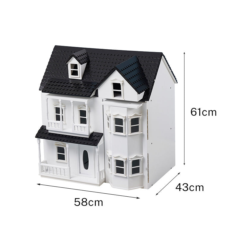 Vintage Castle Wooden DollHouse for Kids