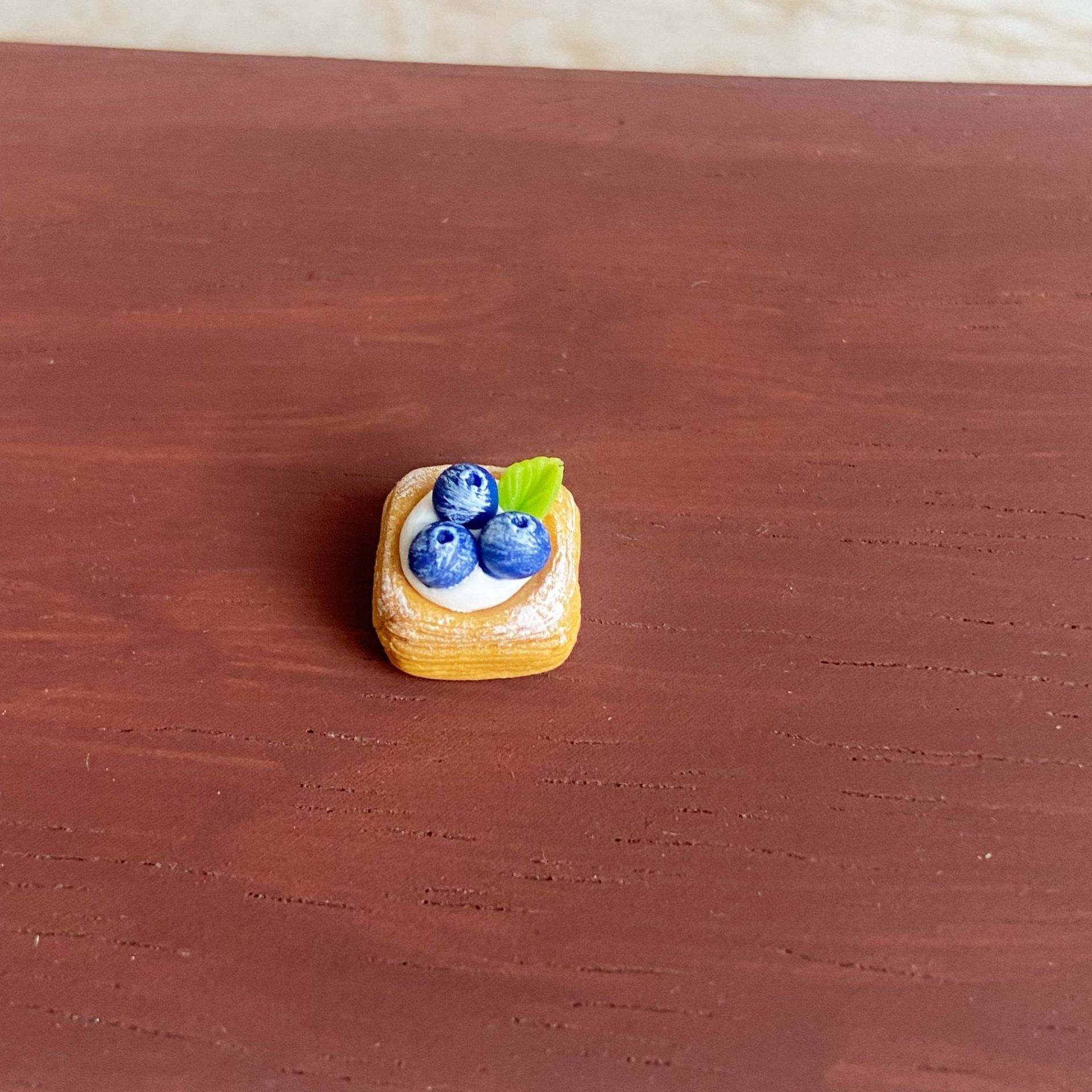 Miniature Food Play Fruit Square Tower Mini Cute Simulation Cake Dollhouse Dollhouse Fridge Magnet Accessories