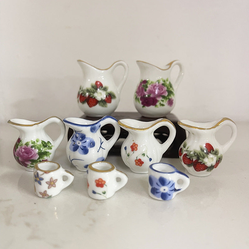 Mini Ceramic Dish Plates for dollhouse Kitchen Plates(87 skus)