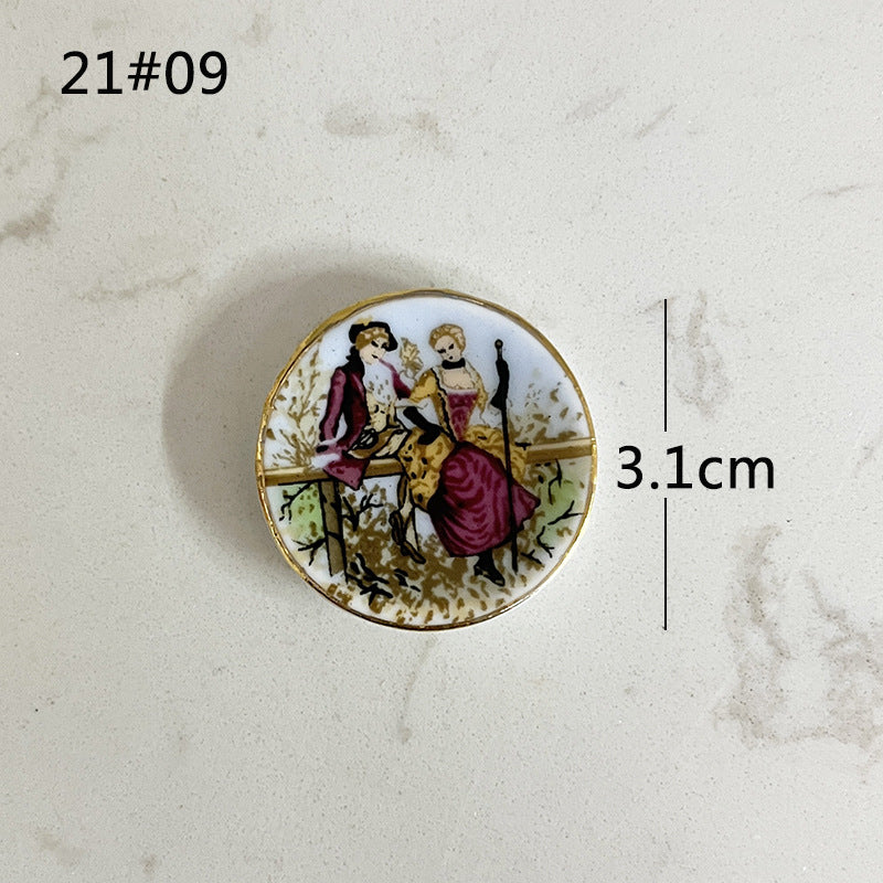 Mini Ceramic Dish Plates for dollhouse Kitchen Plates(87 skus)