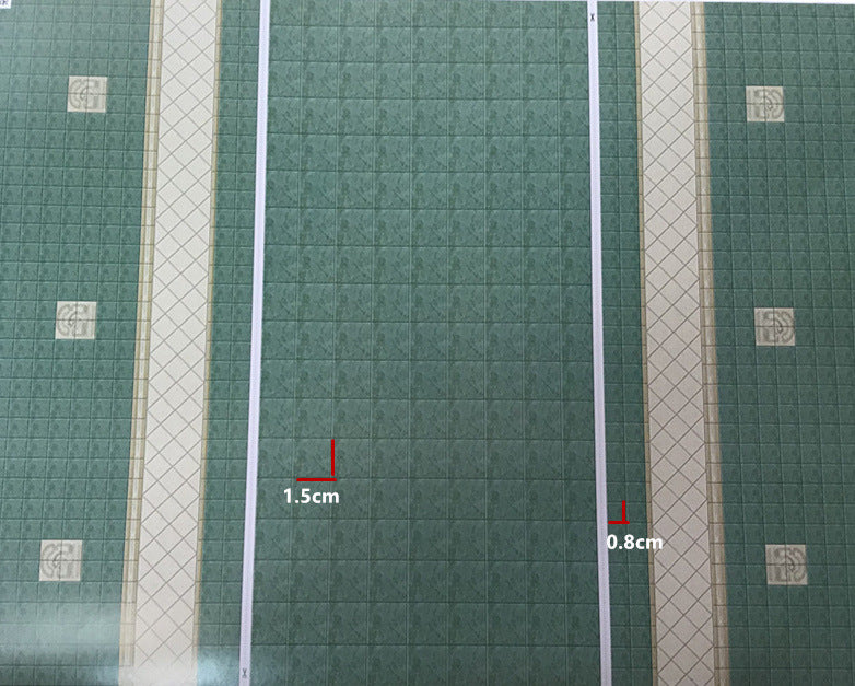 wallpaper floor tiles pavement stickers A3 without adhesive