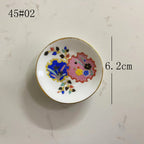 Mini Ceramic Dish Plates for dollhouse Kitchen Plates(87 skus)