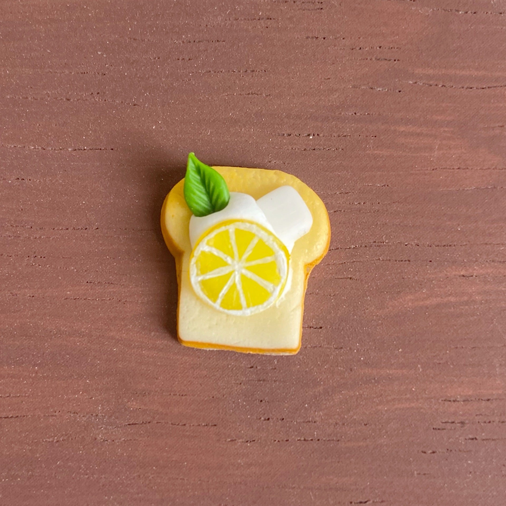 Miniature Simulation Lemon Toast Bread Play Mini Clay Fun Dollhouse Bakery Props