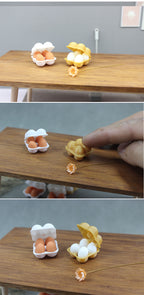 Dollhouse Miniature Food 1:12 Scale Food Egg Fresh Box Egg Tray