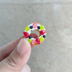 Miniature Christmas Berry Wreath Cake Fun Food Play Six-Dimensional Dessert Shop Dollhouse Accessories