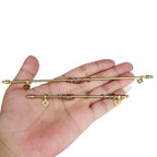 Handmade Dollhouse Golden Curtain Pole