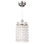 1:12 Dollhouse Miniature Small Lamp Model Scene Light-Up LED Crystal Chandelier Miniature Luxury